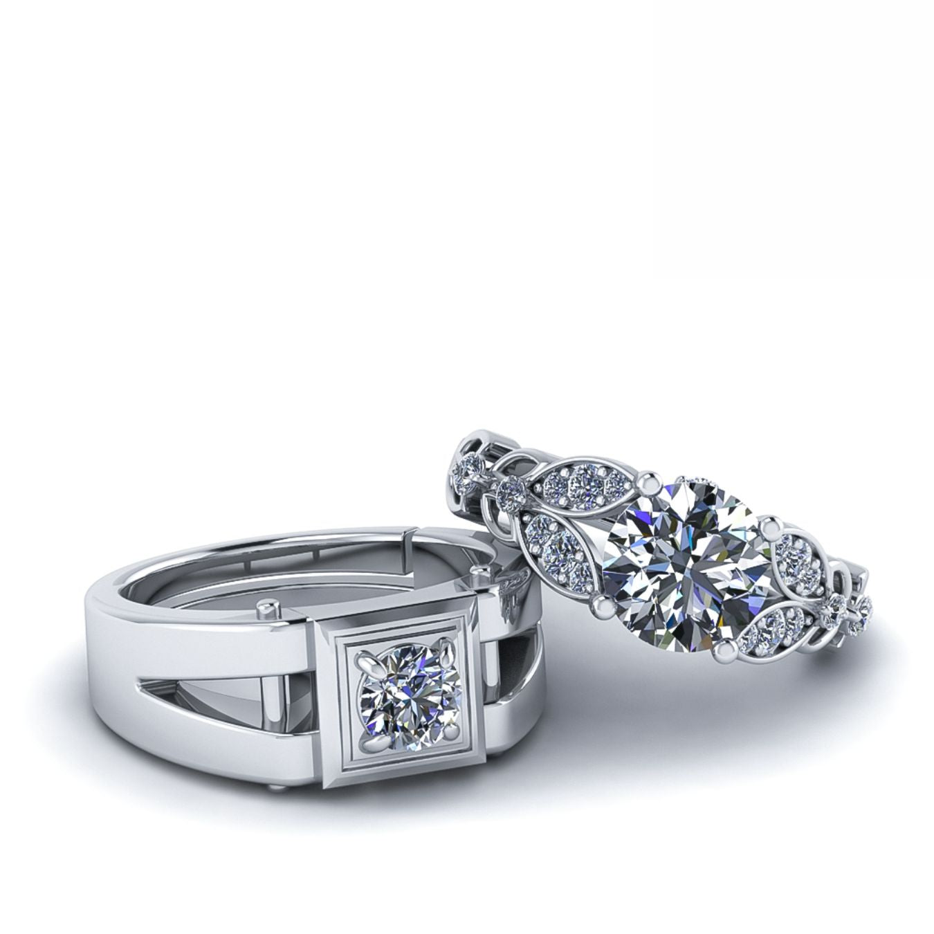 Pure 925 SIlver Plated Antique Men & Women Stardom Couples Special