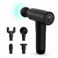 Deep Tissue Massage Gun | 6 Speed Levels | 4 Massage Heads | 4000mAh Battery | Muscle Recovery & Pain Relief